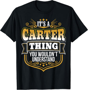 It's a CARTER thing you wouldn't Understand Xmas T-Shirt - T-Shirt | Black