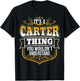 It's a CARTER thing you wouldn't Understand Xmas T-Shirt - T-Shirt | Black