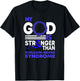 My God Stronger Than Gbs Guillain-Barre Syndrome Awareness T-Shirt - T-Shirt | Black