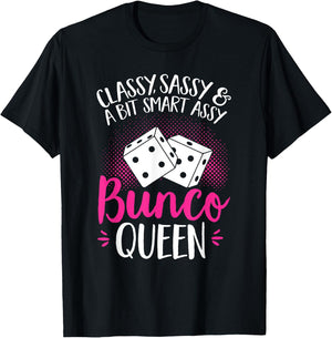 Bunco Game Bunco Queen T-Shirt - T-Shirt | Black