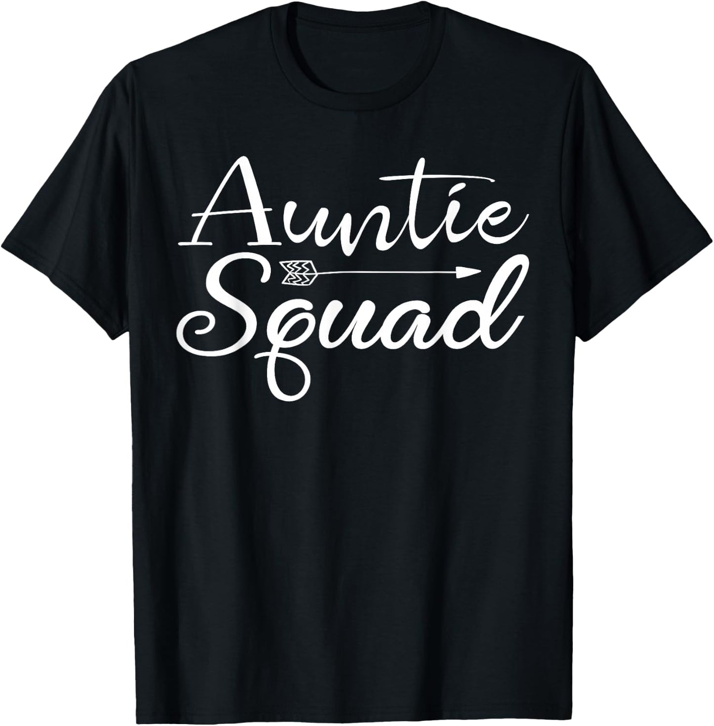 Auntie Squad Aunt Birthday Gift T-Shirt - T-Shirt | Black