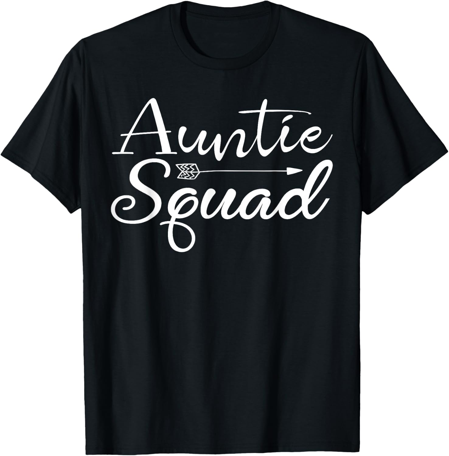 Auntie Squad Aunt Birthday Gift T-Shirt - T-Shirt | Black