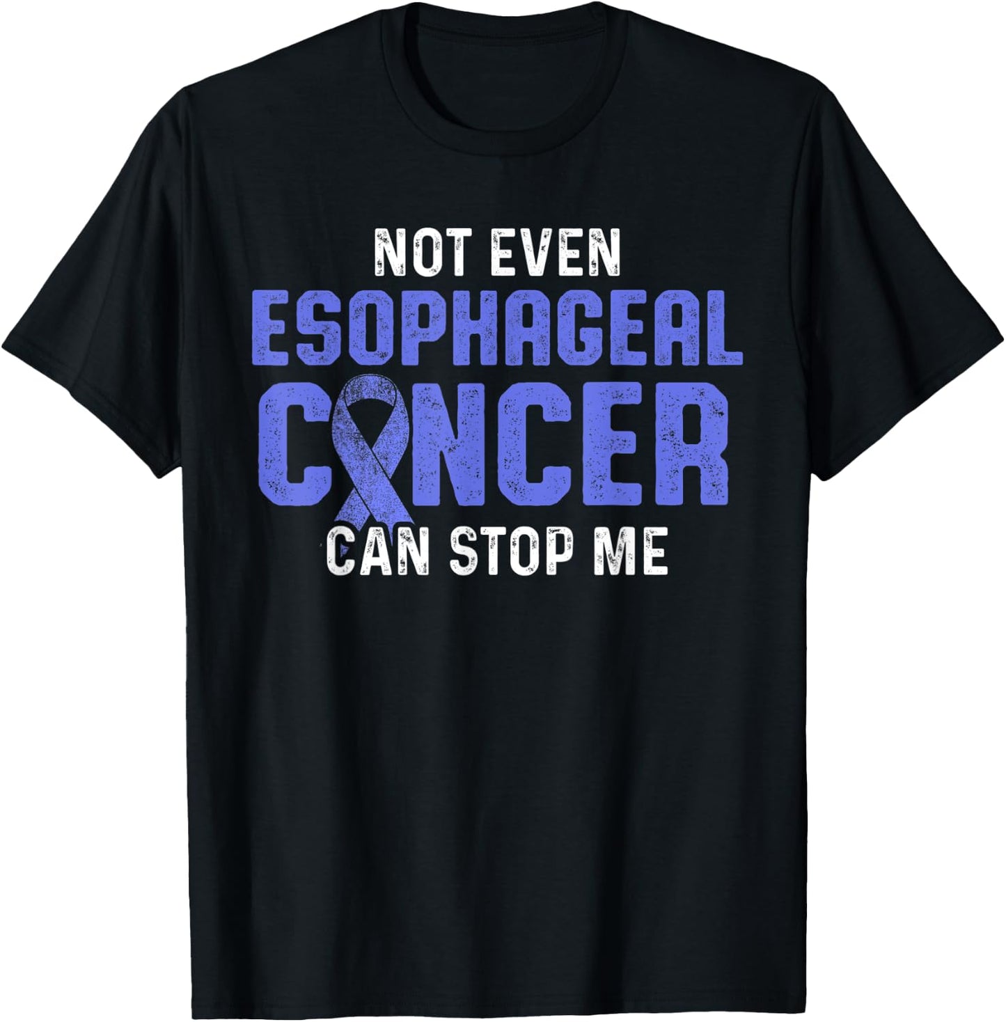 Esophageal Cancer Survivor Stop Esophagus Warrior T-Shirt - T-Shirt | Black