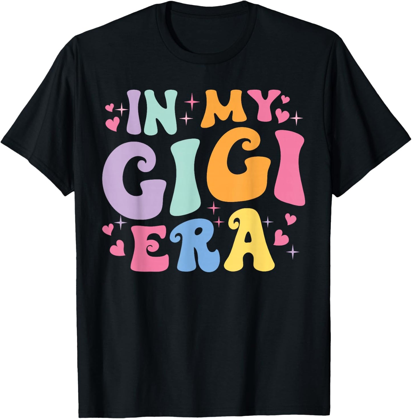 In My Gigi Era Baby Announcement for Grandma Mother's Day T-Shirt - T-Shirt | Black