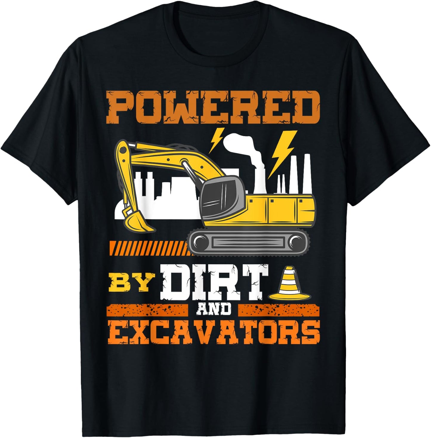 Construction Vehicle Excavator T-Shirt - T-Shirt | Black