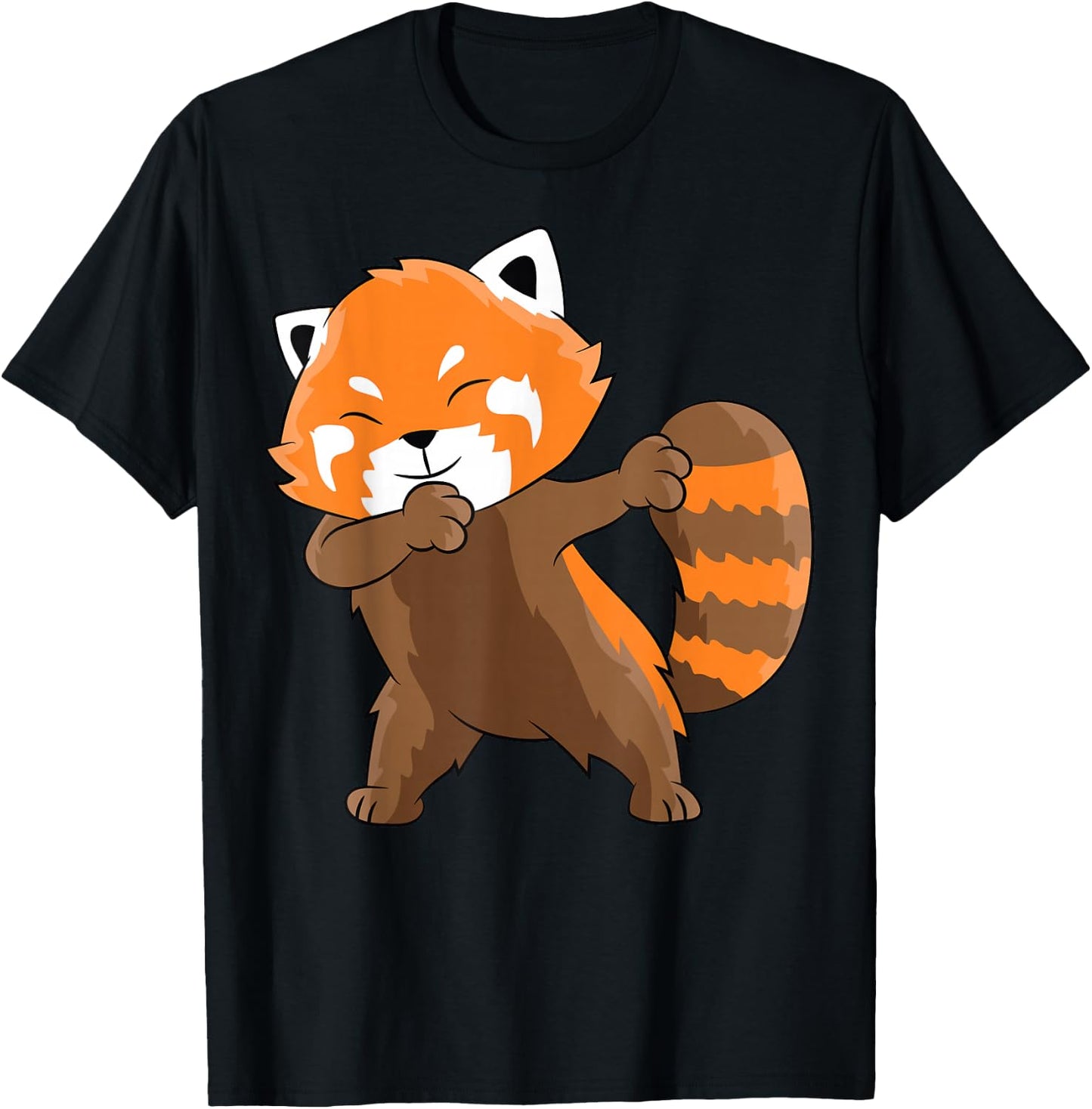 Dabbing Red Panda Dabbender Red Panda T-Shirt - T-Shirt | Black