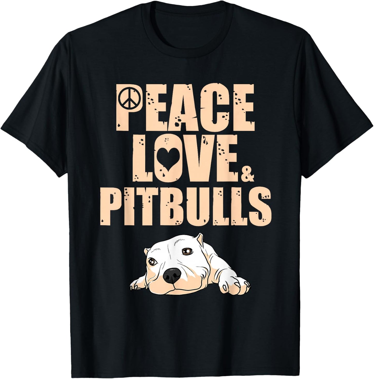 Funny Pitbull Rescue Adoption Men Women Boys Girls Gift T-Shirt - T-Shirt | Black