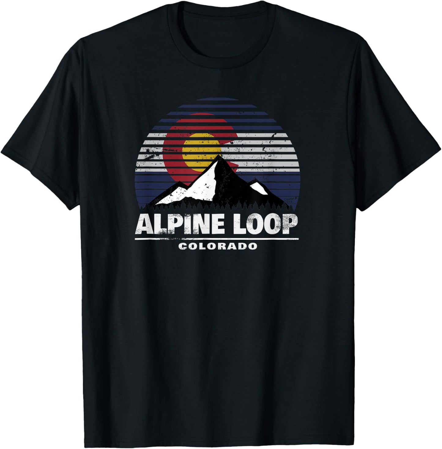 Alpine Loop of Colorado - Rocky Mountain Off Road 4x4 T-Shirt - T-Shirt | Black