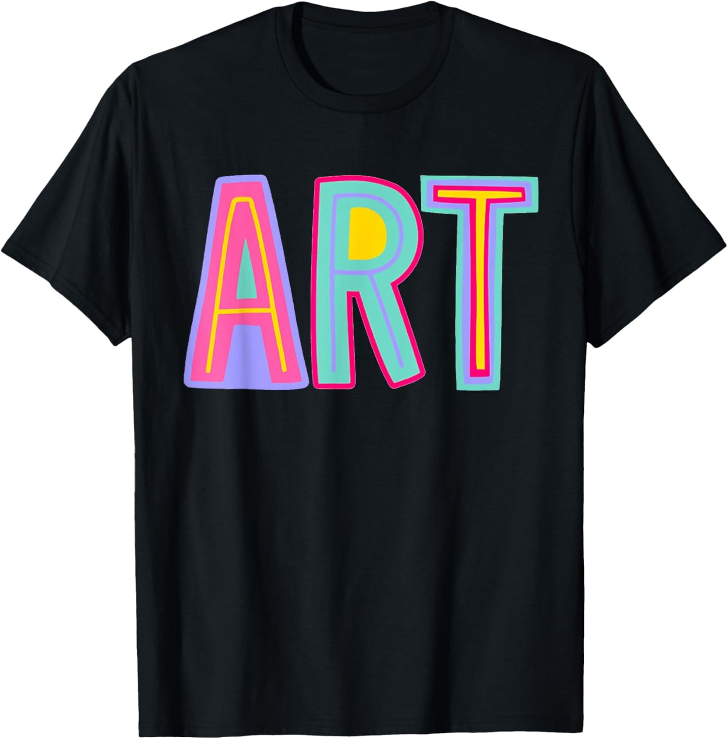 Art Teacher Happy First Day Of School Artist Back To School T-Shirt - T-Shirt | Black