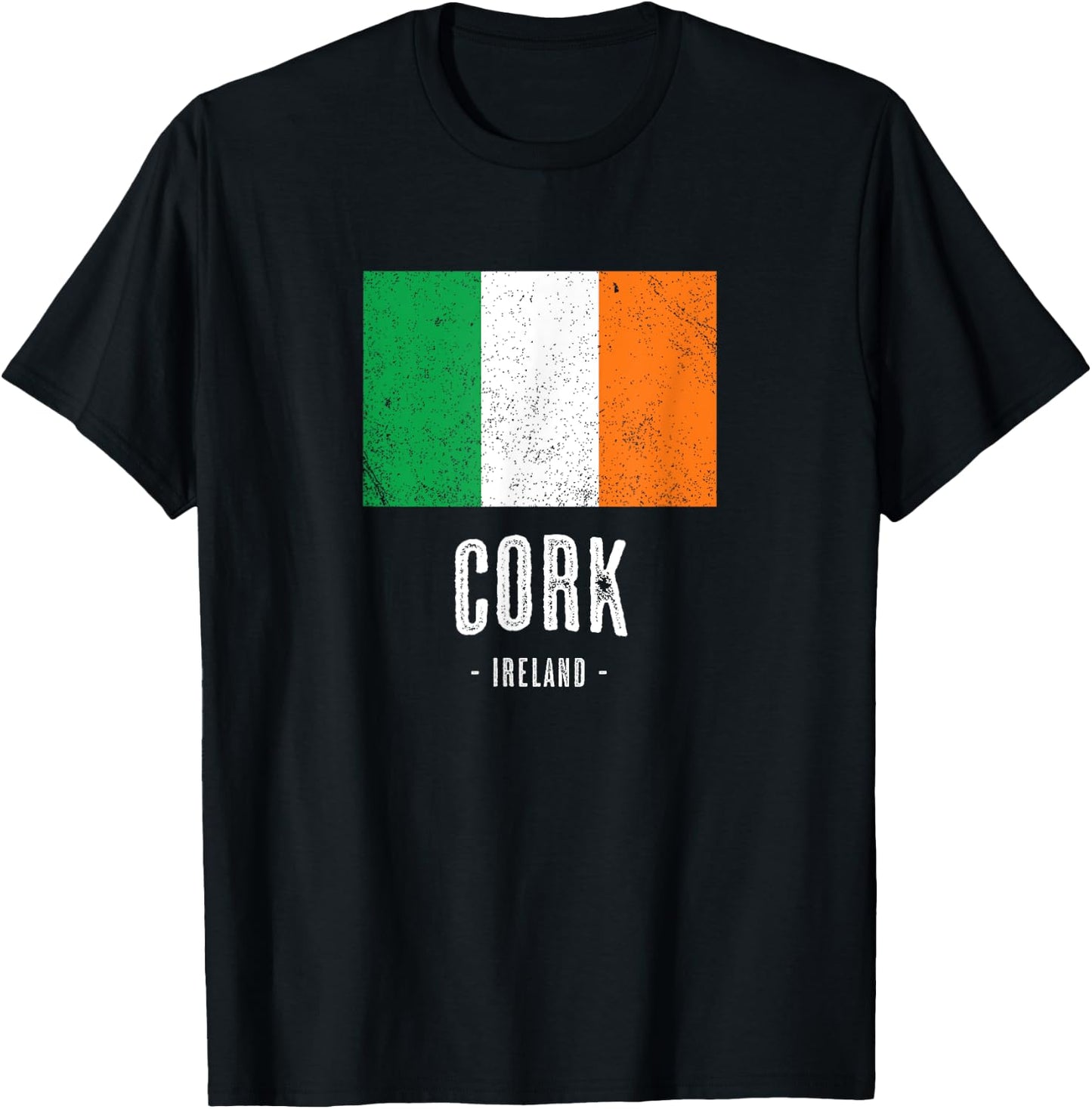 City of CORK - Ireland | Irish Flag Souvenir T-Shirt - T-Shirt | Black