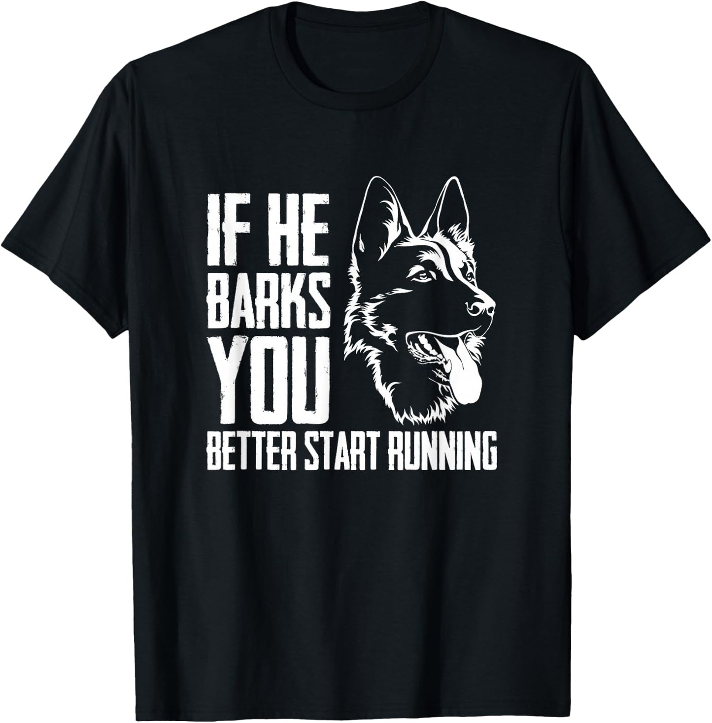 K9 Unit Thin Blue Line - German Shepherd Police Dog T-Shirt - T-Shirt | Black