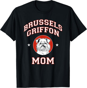 Brussels Griffon Mom Dog Mother T-Shirt - T-Shirt | Black