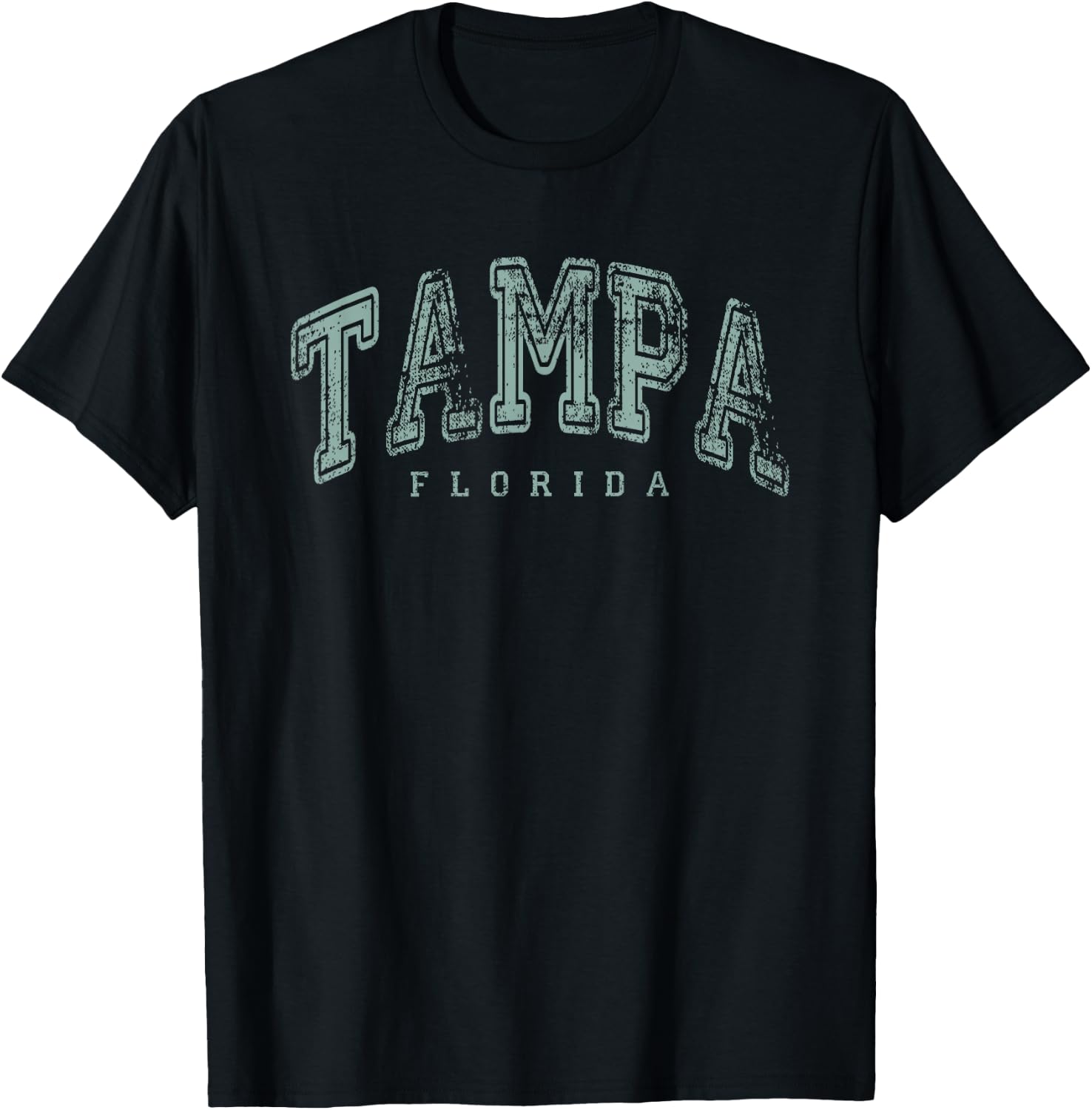 Tampa Florida Vintage Retro US City State Pride Travel T-Shirt - T-Shirt | Black