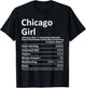 Chicago Girl IL Illinois Funny City Home Roots USA Gift Small T-Shirt - T-Shirt | Black