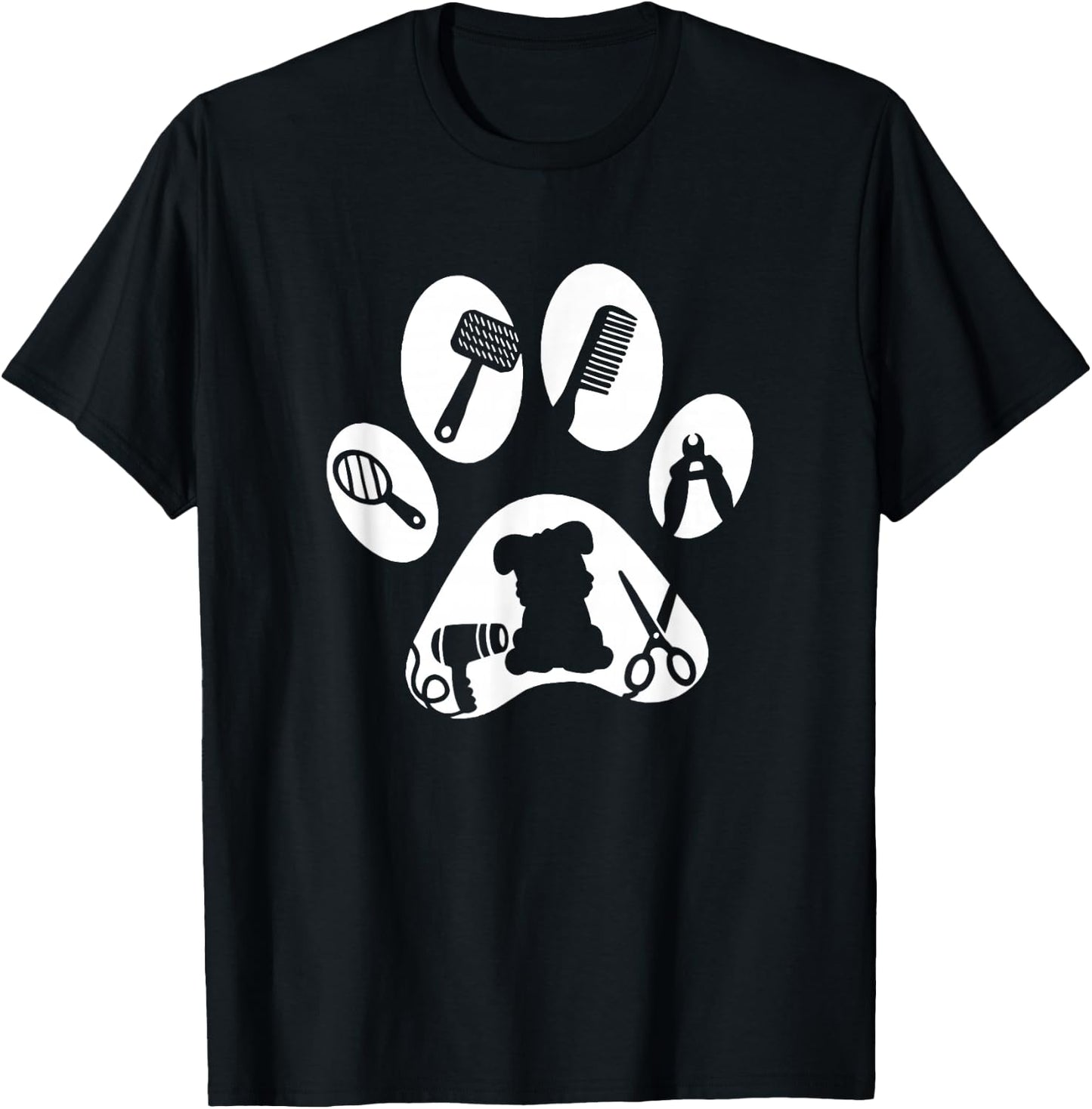 Dog Groomer Gifts - Dog Grooming T-Shirt - T-Shirt | Black
