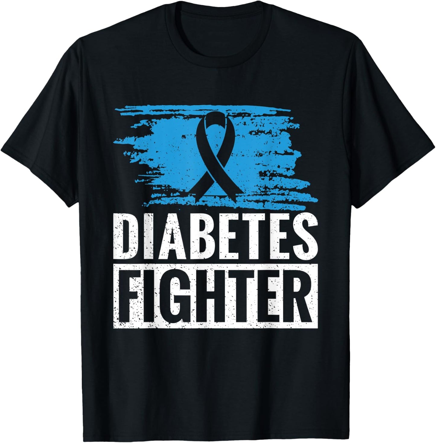 Funny Retro Diabetes Warrior T-Shirt - T-Shirt | Black