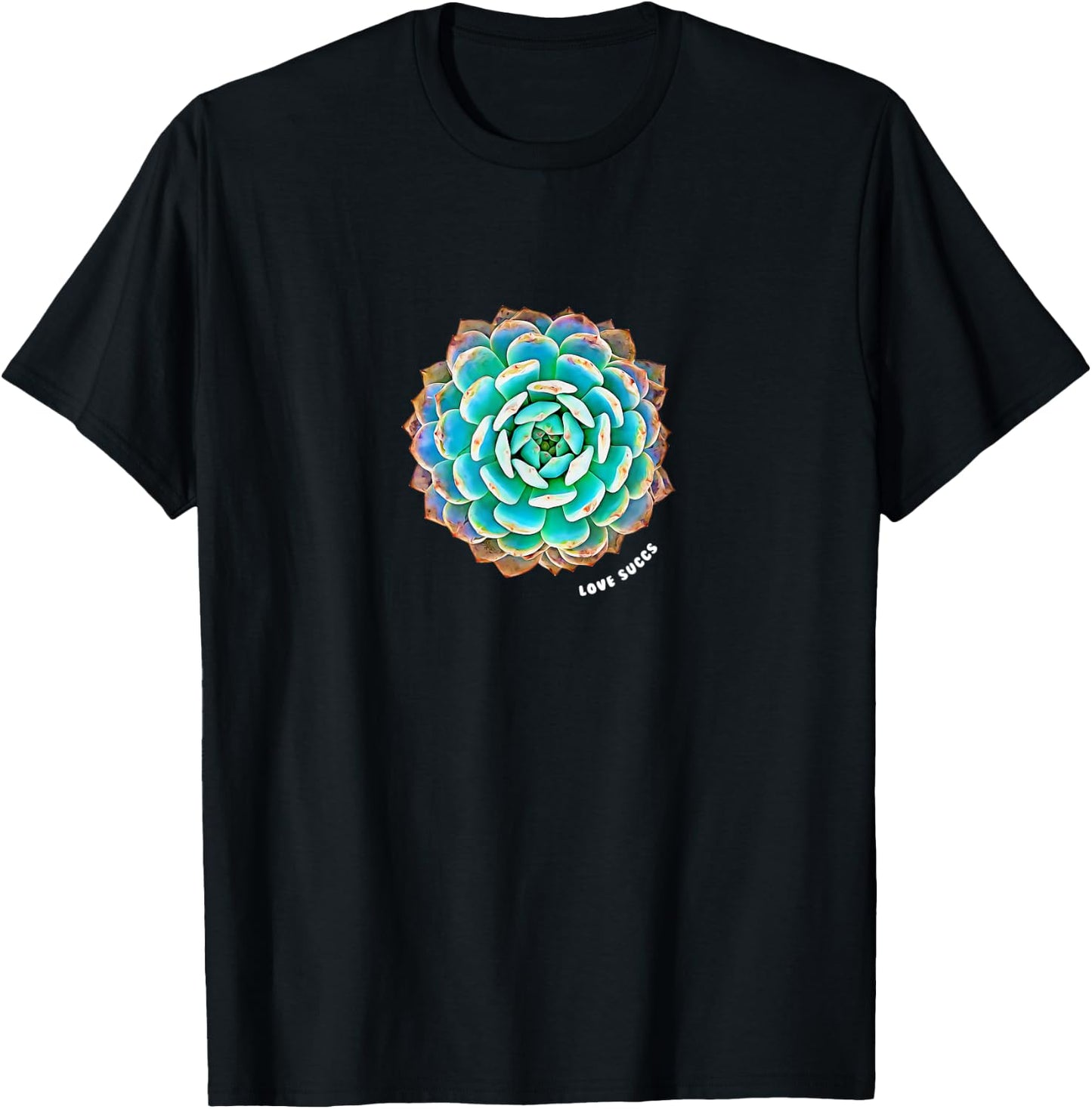 Love Succs Succulent T-Shirt - T-Shirt | Black