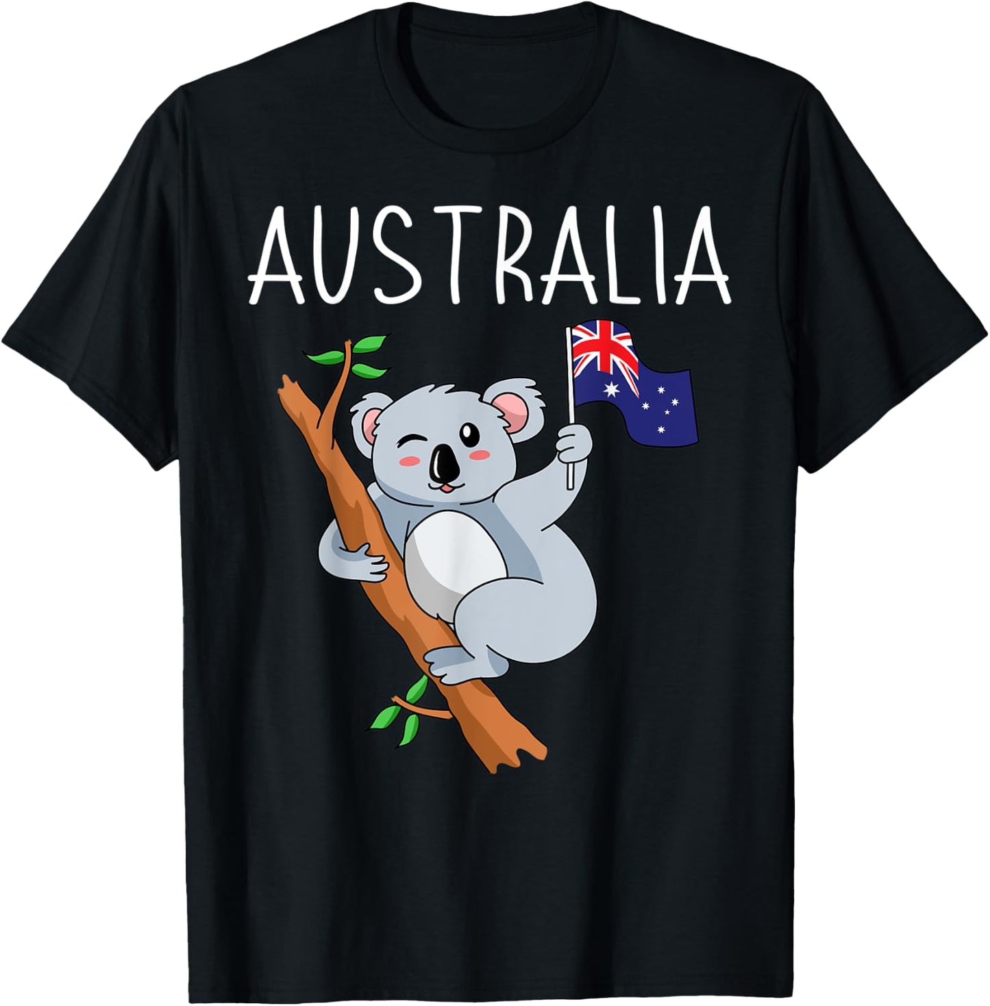 Australia Koala Aussie Australian Travel Tourist Souvenir T-Shirt - T-Shirt | Black
