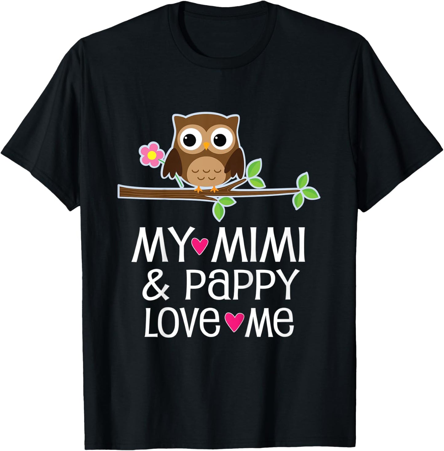 Kids My Mimi and Pappy Love Me T-Shirt - T-Shirt | Black