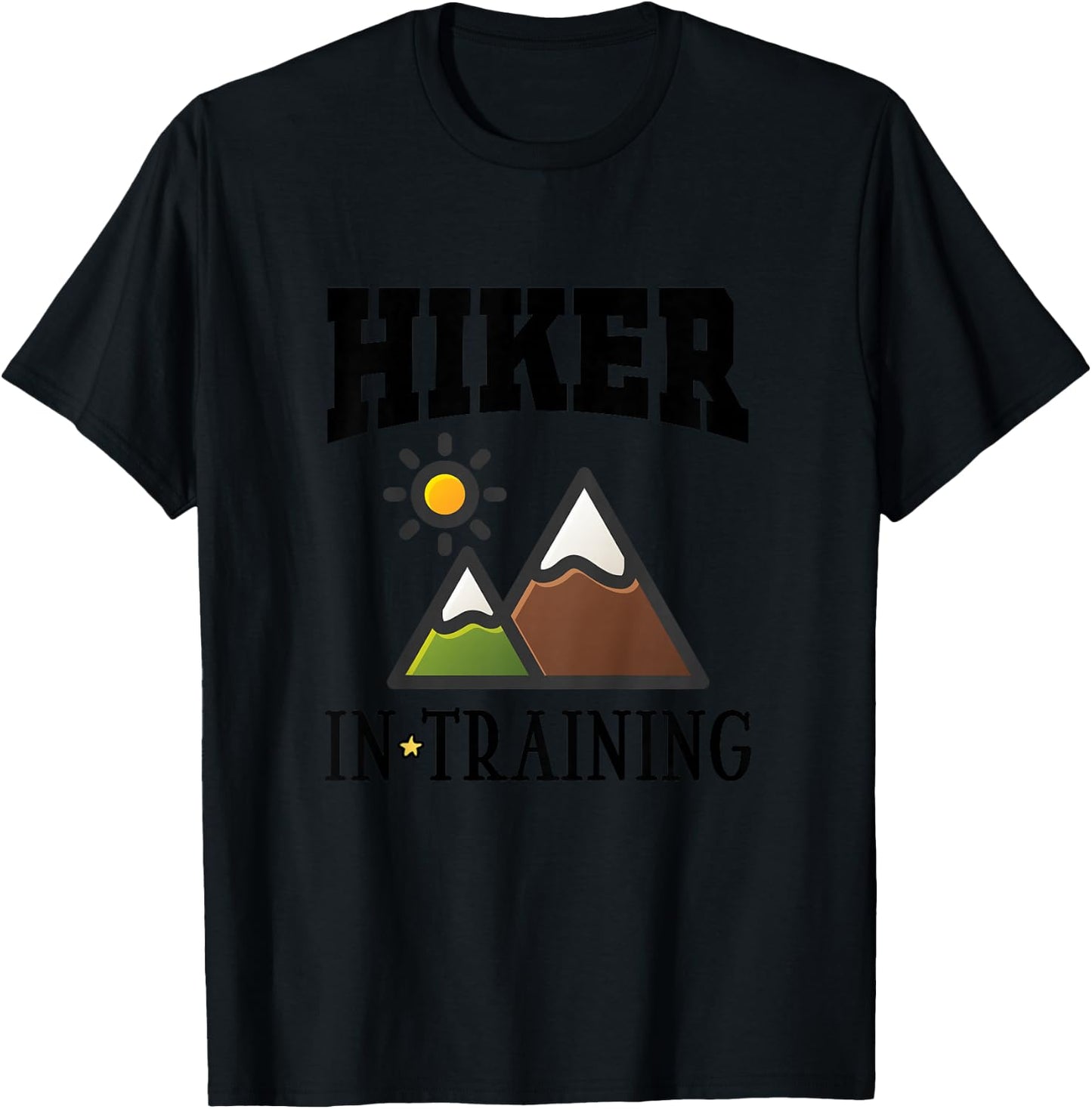 Future Hiker in Training Cute Hiking T-Shirt - T-Shirt | Black
