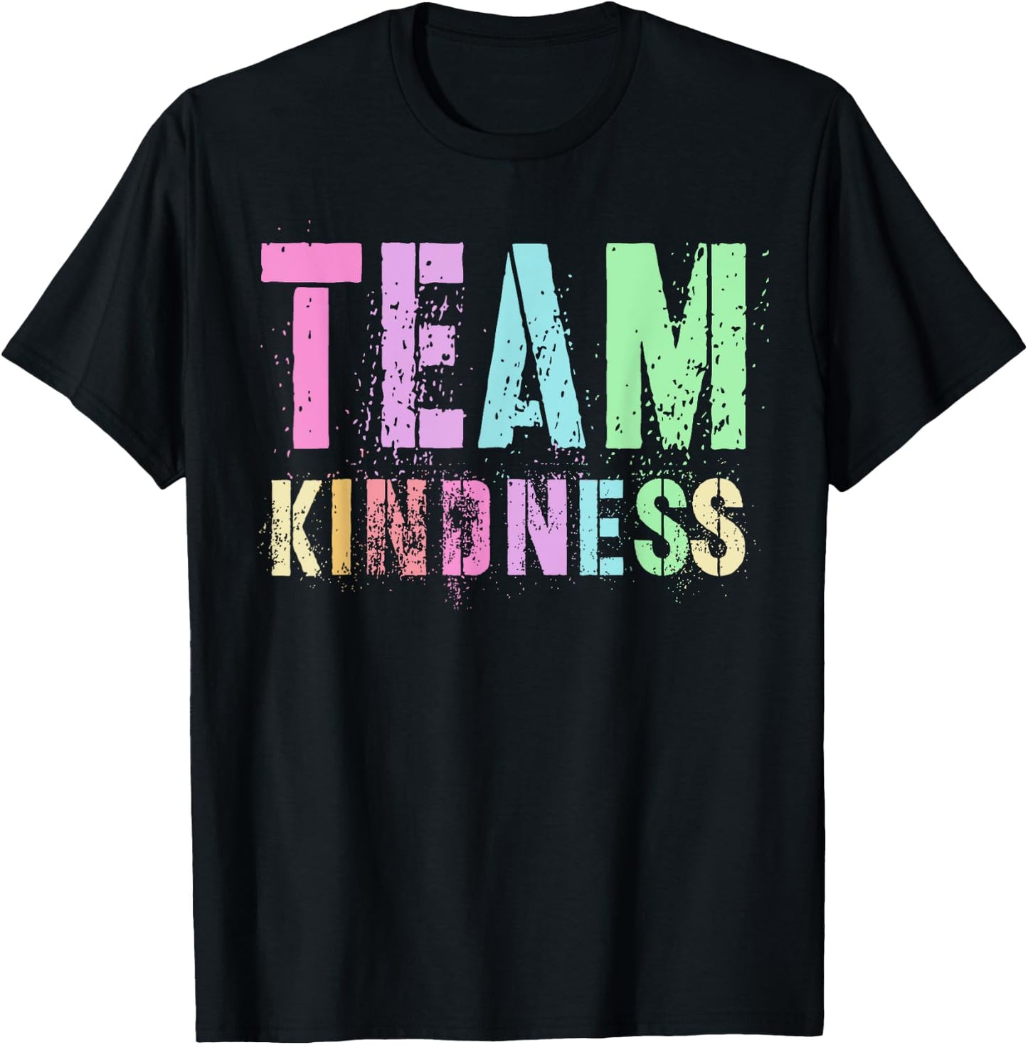 Vintage TEAM KINDNESS Teacher Buddy Unity Day SPED Be Kind Women Kids T-Shirt - T-Shirt | Black