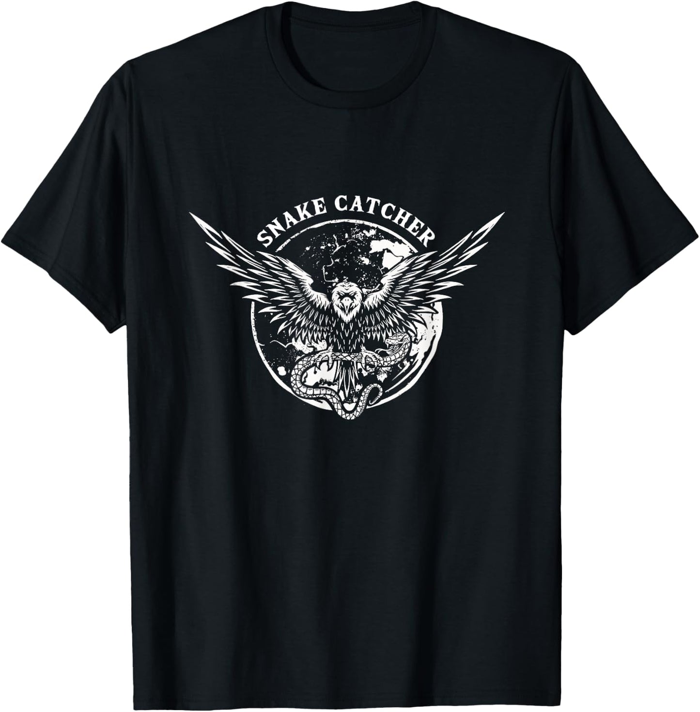 Snake Bird Eagle Fakle Falcon Nature Wild Animals Gift T-Shirt - T-Shirt | Black