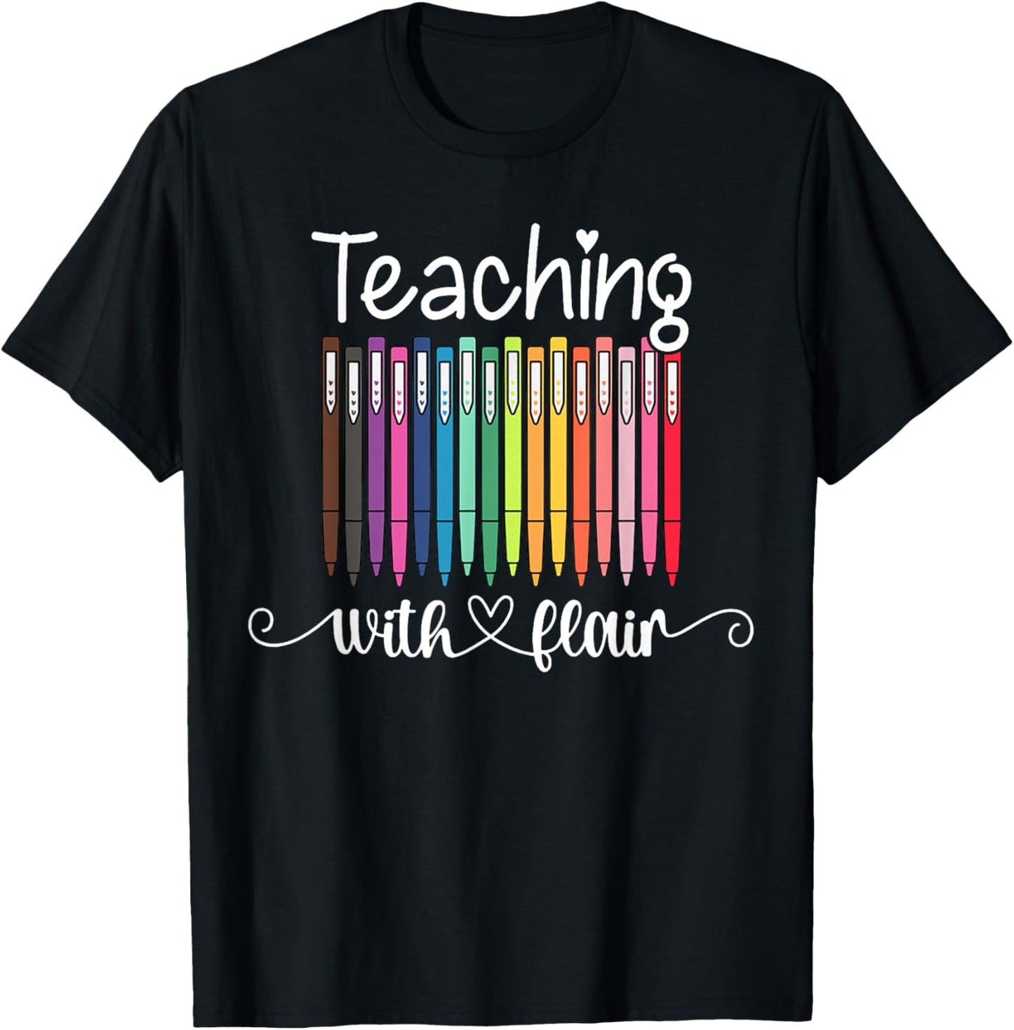 Teaching With Flair Kindergarten Teacher Back To School Women T-Shirt - T-Shirt | Black