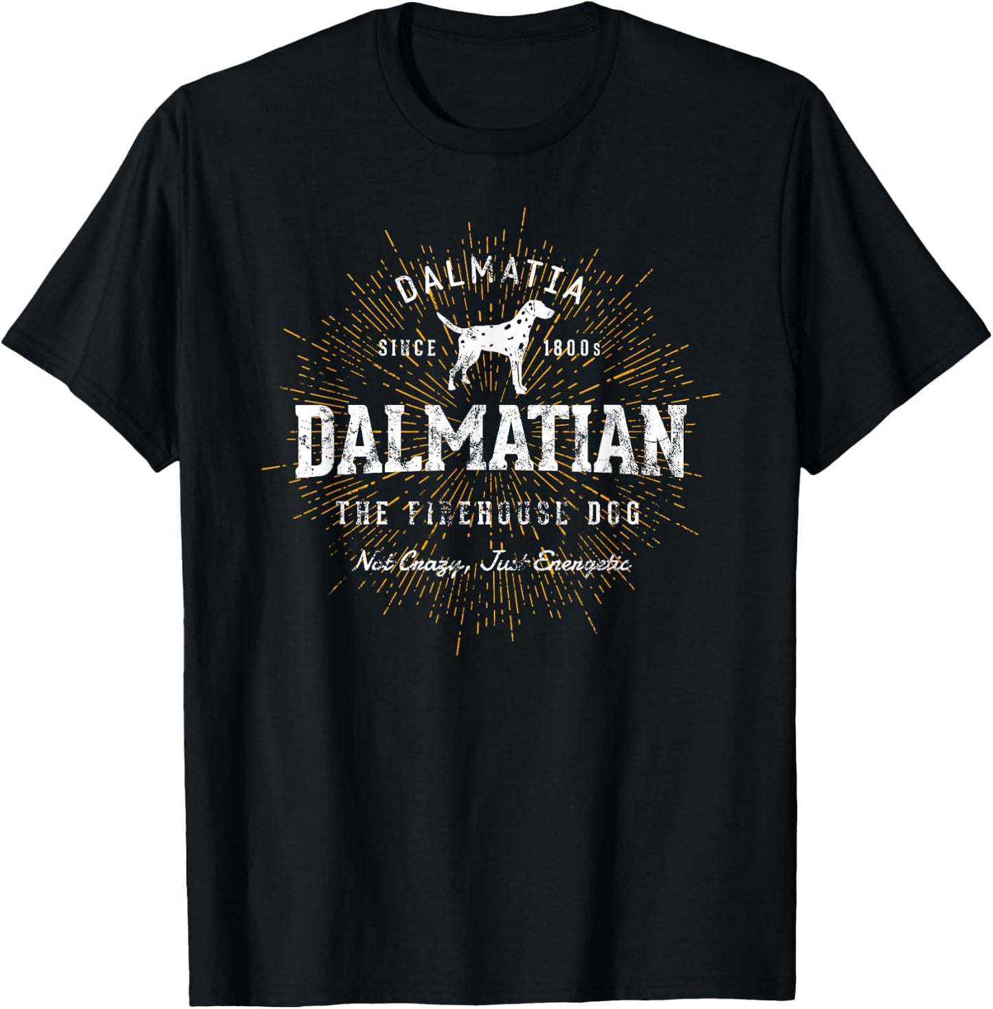 Vintage Style Retro Dalmatian T-Shirt - T-Shirt | Black