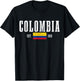 Colombia Est. 1810 Colombian Flag Vintage Colombia T-Shirt - T-Shirt | Black