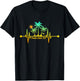 Punta Cana Heartbeat Shirt Dominican Republic Vacation Trip T-Shirt - T-Shirt | Black