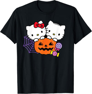 Hello Kitty Dear Daniel Perfect Pair Halloween T-Shirt - T-Shirt | Black
