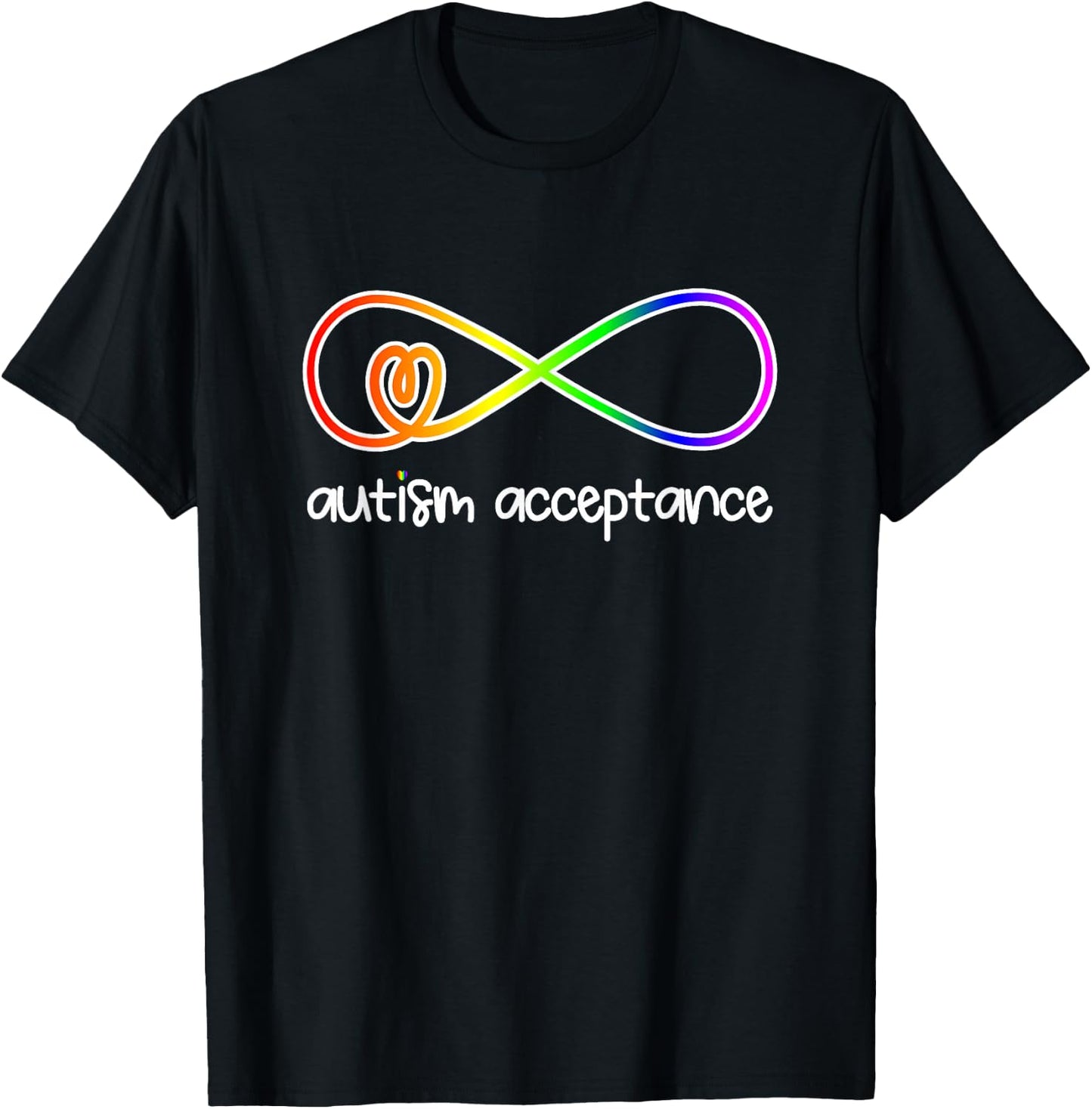 Wear Red Instead Autism-Acceptance In April T-Shirt - T-Shirt | Black
