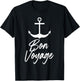 Nautical Bon Voyage anchor T-Shirt - T-Shirt | Black