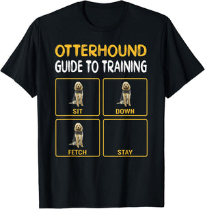 Funny Otterhound Guide To Training Dog Obedience Men Women T-Shirt - T-Shirt | Black