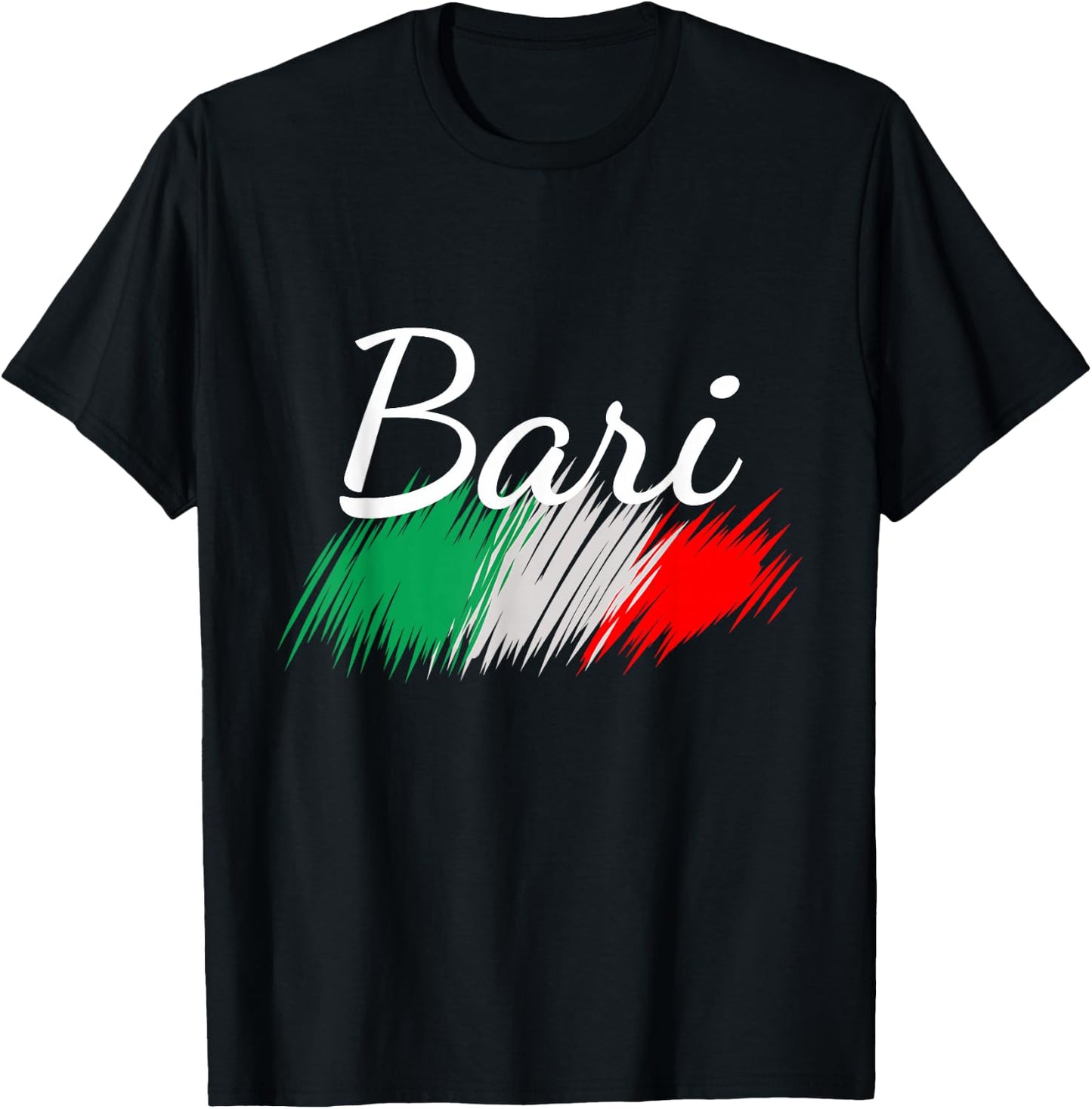 Bari Italy Flag Italia Souvenir Matching Italian T-Shirt - T-Shirt | Black