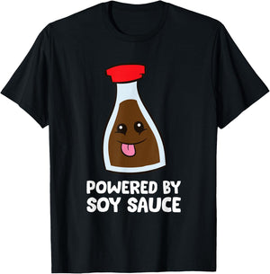Powered By Soy Sauce T-Shirt - T-Shirt | Black