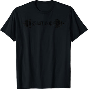 Vintage Beast Workout Mode with Black Text and Graphic T-Shirt - T-Shirt | Black