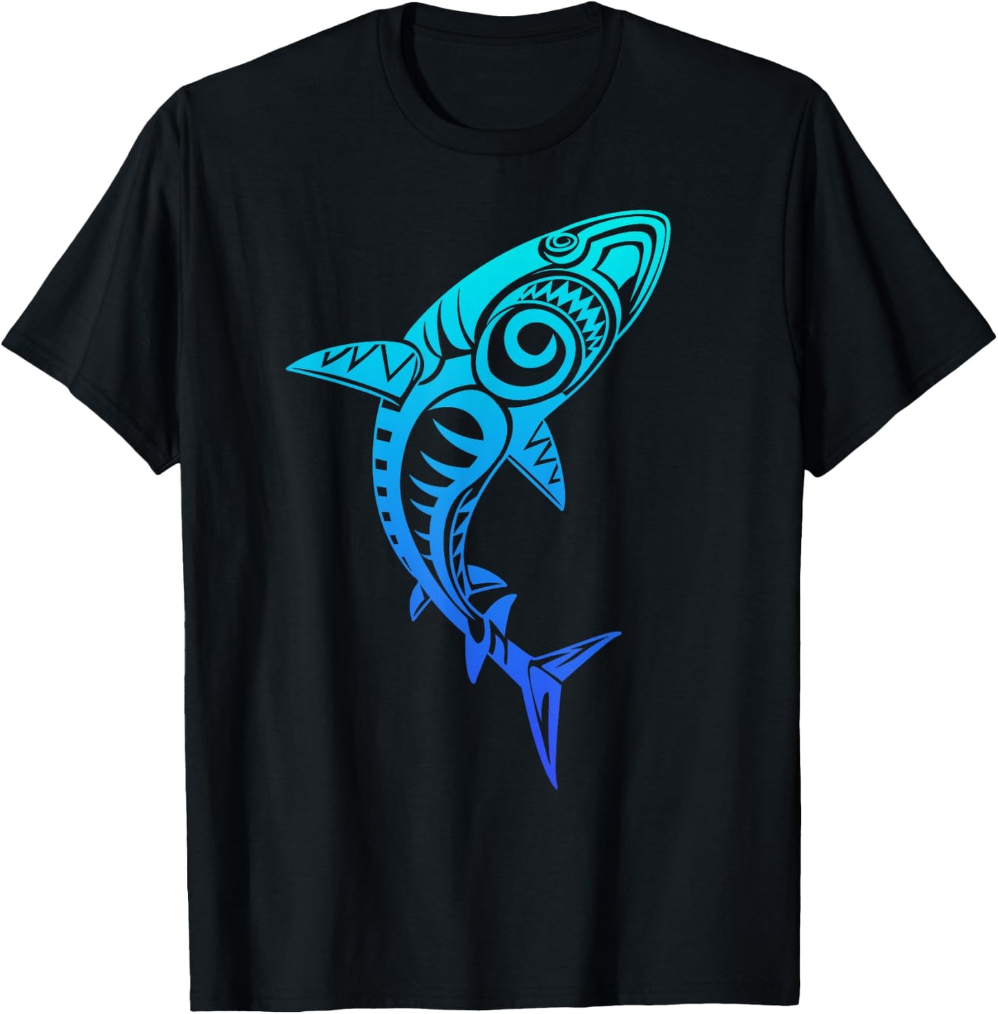 Culture Shark Symbol Blue, Haka Kia Ora Dance New Zealand T-Shirt - T-Shirt | Black