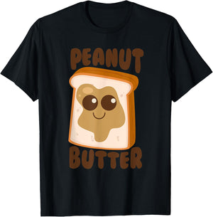 Peanut Butter Matching Halloween Costume Set DIY Jelly T-Shirt - T-Shirt | Black