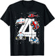 Emergency Vehicles 4th Birthday Fire Truck Police Car Boys T-Shirt - T-Shirt | Black