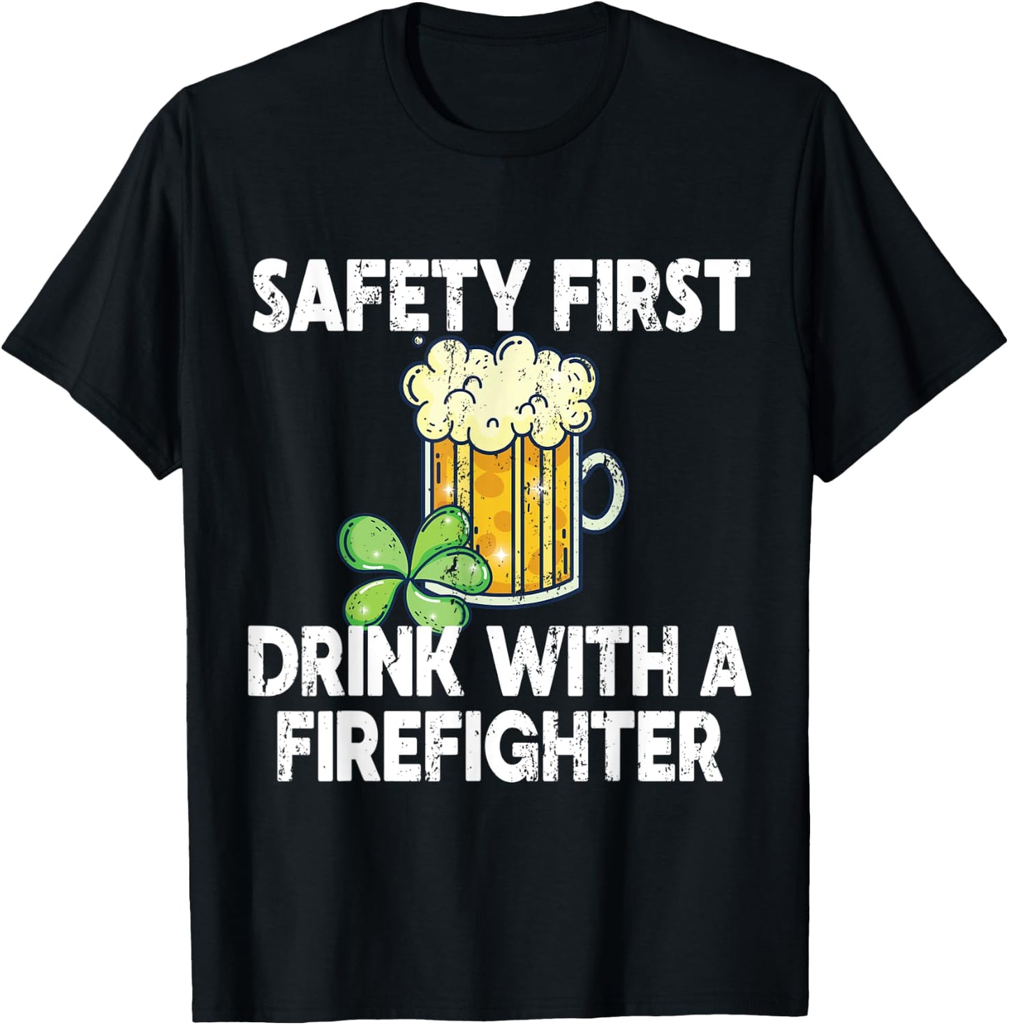 St. Patricks Day Firefighter T-Shirt - T-Shirt | Black