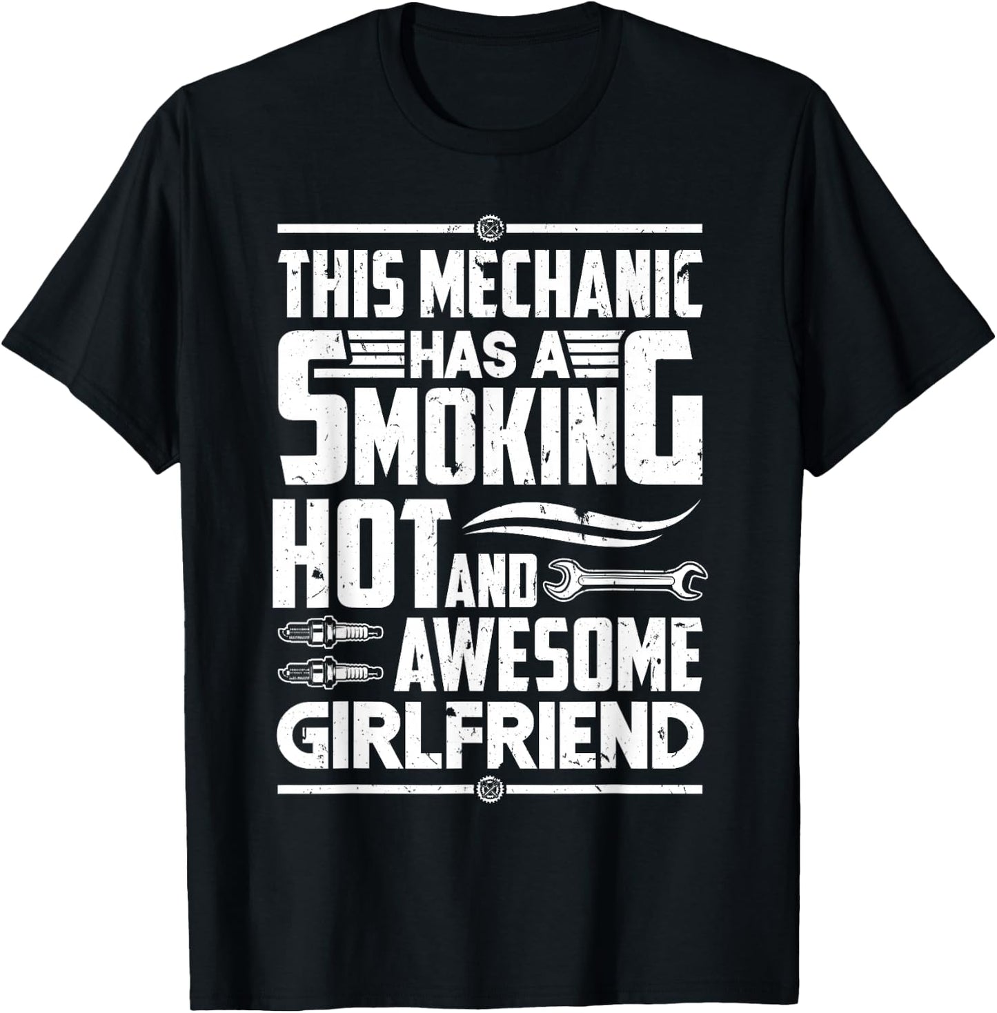 Diesel Car Mechanic Mechanic Has Girlfriend Boyfriend T-Shirt - T-Shirt | Black