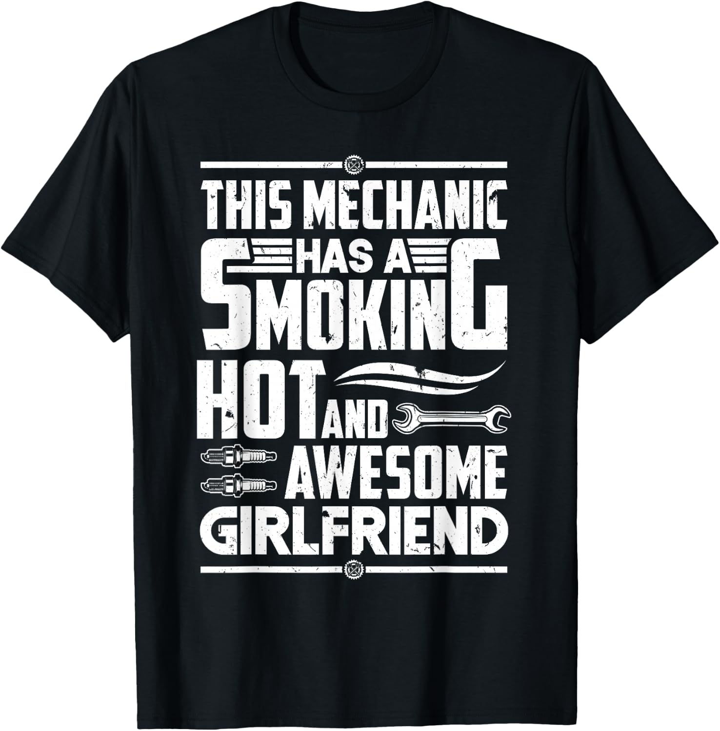 Diesel Car Mechanic Mechanic Has Girlfriend Boyfriend T-Shirt - T-Shirt | Black