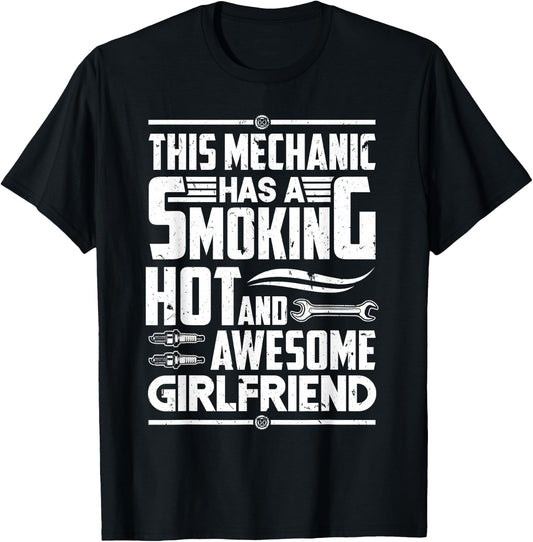 Diesel Car Mechanic Mechanic Has Girlfriend Boyfriend T-Shirt - T-Shirt | Black