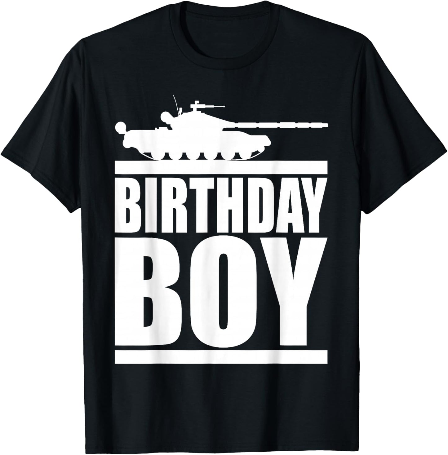 Army Party Birthday Boy Shirt Kids Military Tank Boys T-Shirt - T-Shirt | Black