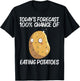 Cute Potato Gift Women Vegetable Baked Potato Lovers T-Shirt - T-Shirt | Black