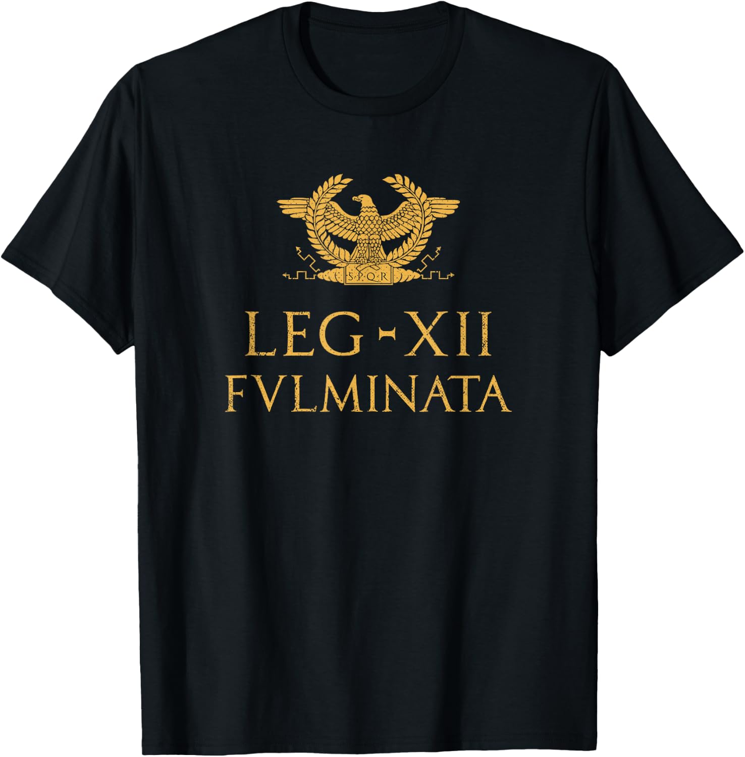 Legio XII Fulminata Aquila Romana Roman Legion T-Shirt - T-Shirt | Black