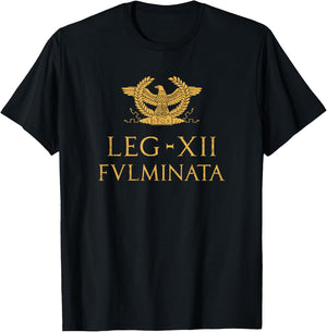 Legio XII Fulminata Aquila Romana Roman Legion T-Shirt - T-Shirt | Black