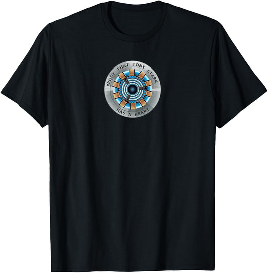 Marvel Avengers Endgame Tony Stark Has a Heart T-Shirt - T-Shirt | Black
