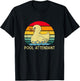 Pool Attendant - Retro Lifeguard swimming rubber duck cute T-Shirt - T-Shirt | Black